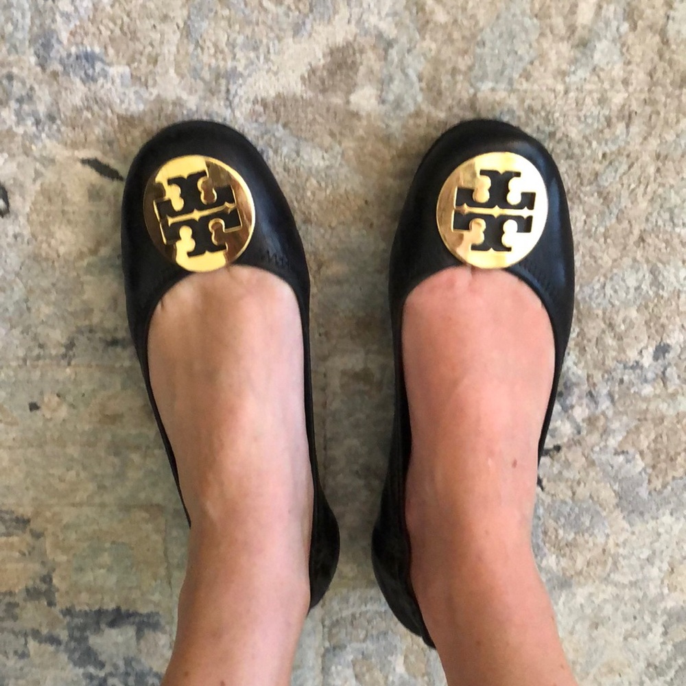 Black Tory Burch Flats